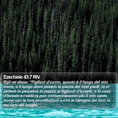 Ezechiele 43:7 RIV Bible Verse Image