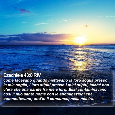 Ezechiele 43:8 RIV Bible Verse Image