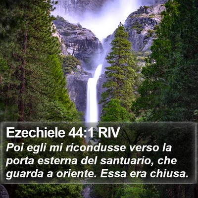 Ezechiele 44:1 RIV Bible Verse Image