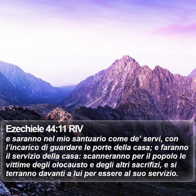 Ezechiele 44:11 RIV Bible Verse Image