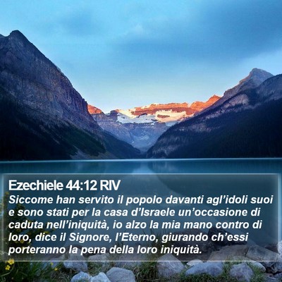 Ezechiele 44:12 RIV Bible Verse Image