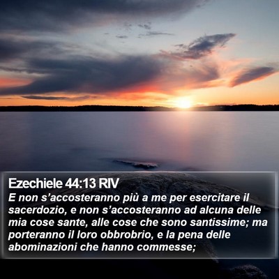 Ezechiele 44:13 RIV Bible Verse Image