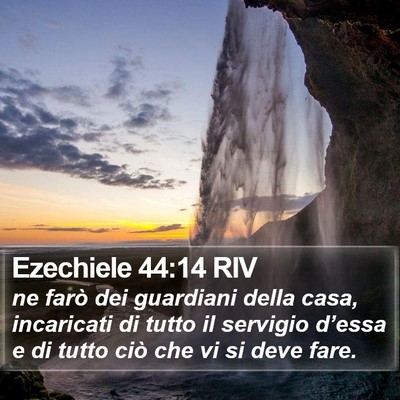 Ezechiele 44:14 RIV Bible Verse Image