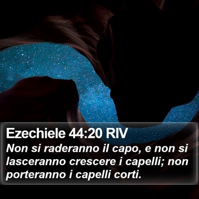 Ezechiele 44:20 RIV Bible Verse Image