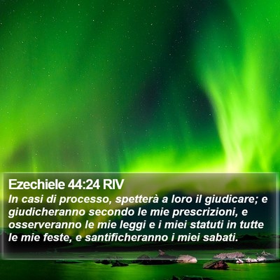 Ezechiele 44:24 RIV Bible Verse Image