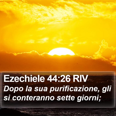 Ezechiele 44:26 RIV Bible Verse Image