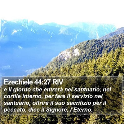 Ezechiele 44:27 RIV Bible Verse Image