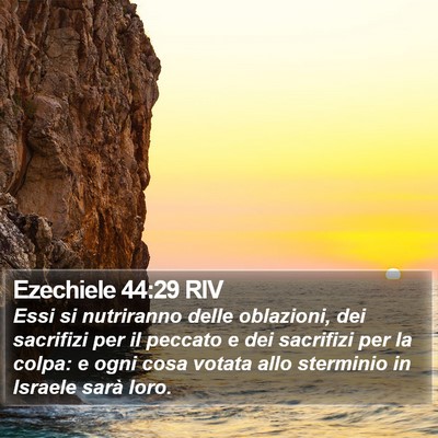 Ezechiele 44:29 RIV Bible Verse Image