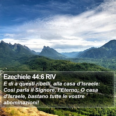 Ezechiele 44:6 RIV Bible Verse Image