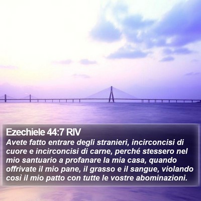 Ezechiele 44:7 RIV Bible Verse Image