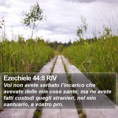 Ezechiele 44:8 RIV Bible Verse Image