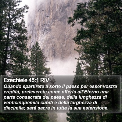 Ezechiele 45:1 RIV Bible Verse Image