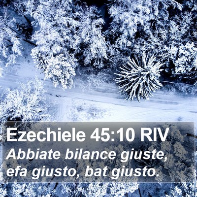 Ezechiele 45:10 RIV Bible Verse Image