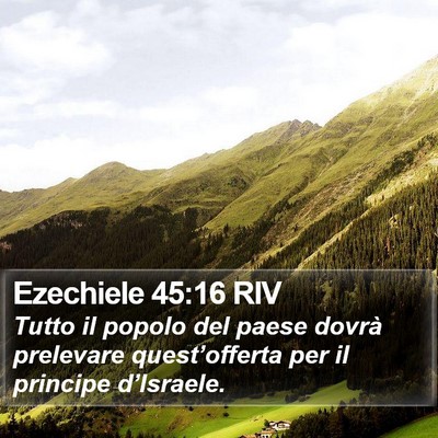 Ezechiele 45:16 RIV Bible Verse Image