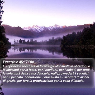 Ezechiele 45:17 RIV Bible Verse Image