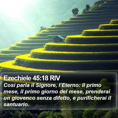 Ezechiele 45:18 RIV Bible Verse Image