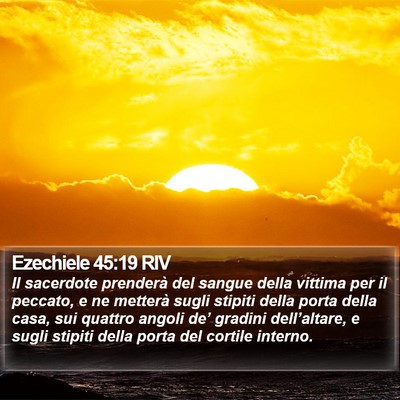 Ezechiele 45:19 RIV Bible Verse Image