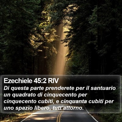 Ezechiele 45:2 RIV Bible Verse Image