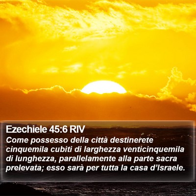 Ezechiele 45:6 RIV Bible Verse Image