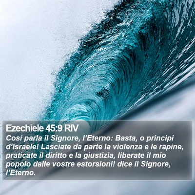 Ezechiele 45:9 RIV Bible Verse Image