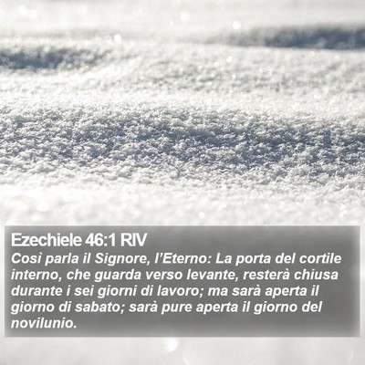 Ezechiele 46:1 RIV Bible Verse Image