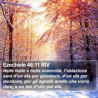Ezechiele 46:11 RIV Bible Verse Image