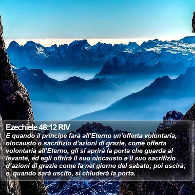 Ezechiele 46:12 RIV Bible Verse Image