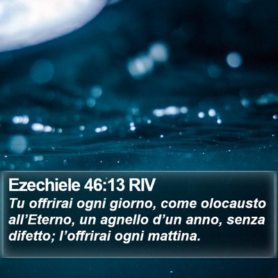 Ezechiele 46:13 RIV Bible Verse Image