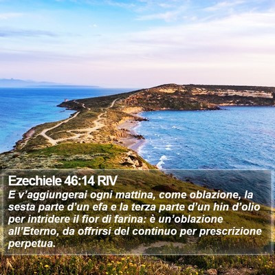 Ezechiele 46:14 RIV Bible Verse Image