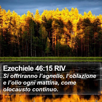 Ezechiele 46:15 RIV Bible Verse Image