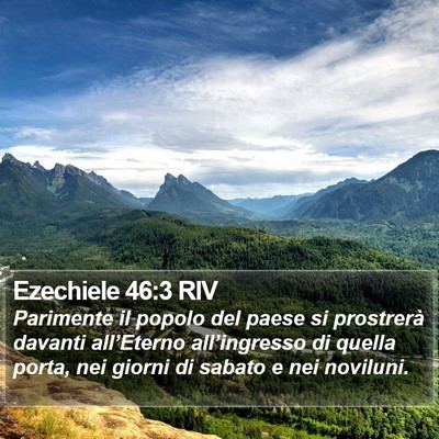 Ezechiele 46:3 RIV Bible Verse Image