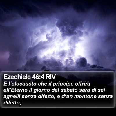Ezechiele 46:4 RIV Bible Verse Image