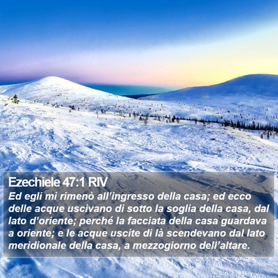 Ezechiele 47:1 RIV Bible Verse Image