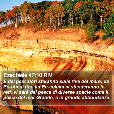 Ezechiele 47:10 RIV Bible Verse Image