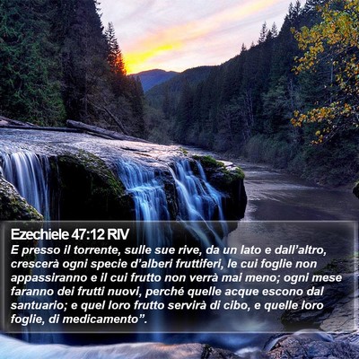 Ezechiele 47:12 RIV Bible Verse Image