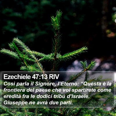 Ezechiele 47:13 RIV Bible Verse Image