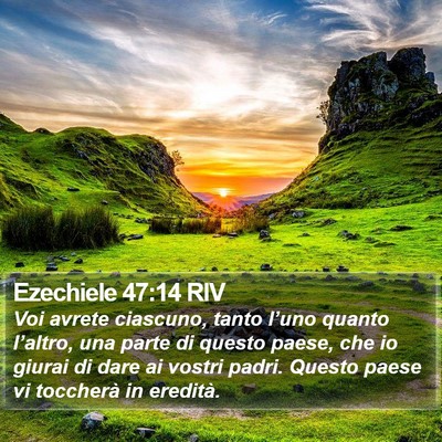 Ezechiele 47:14 RIV Bible Verse Image