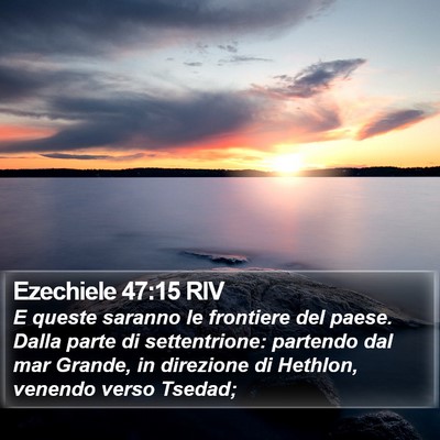 Ezechiele 47:15 RIV Bible Verse Image