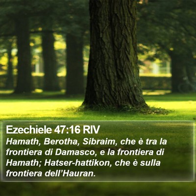 Ezechiele 47:16 RIV Bible Verse Image