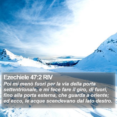 Ezechiele 47:2 RIV Bible Verse Image