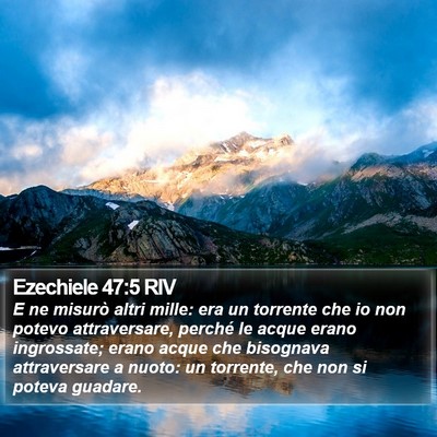 Ezechiele 47:5 RIV Bible Verse Image