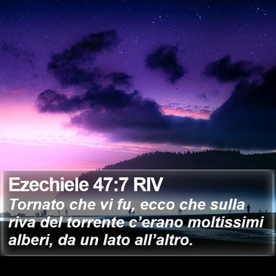 Ezechiele 47:7 RIV Bible Verse Image