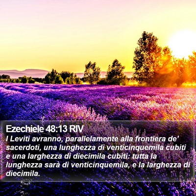 Ezechiele 48:13 RIV Bible Verse Image