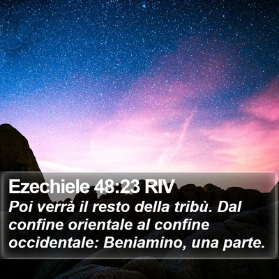Ezechiele 48:23 RIV Bible Verse Image