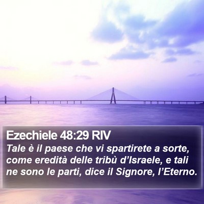 Ezechiele 48:29 RIV Bible Verse Image