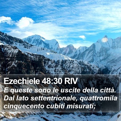 Ezechiele 48:30 RIV Bible Verse Image