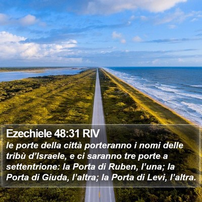 Ezechiele 48:31 RIV Bible Verse Image