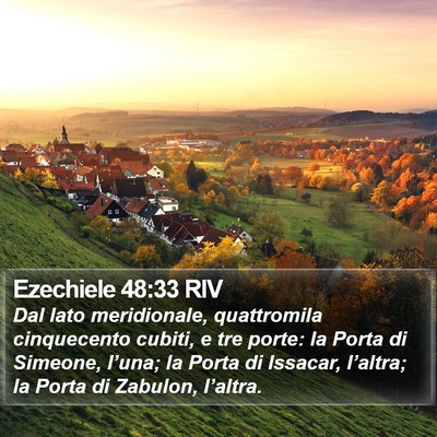 Ezechiele 48:33 RIV Bible Verse Image