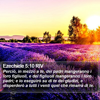 Ezechiele 5:10 RIV Bible Verse Image