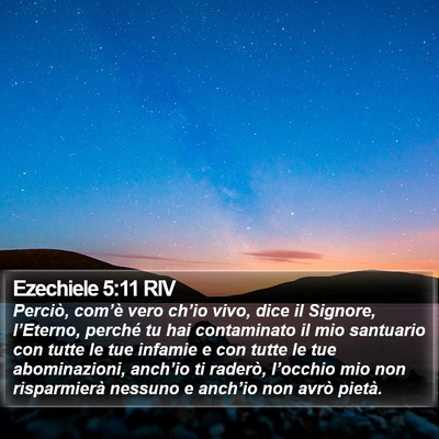 Ezechiele 5:11 RIV Bible Verse Image